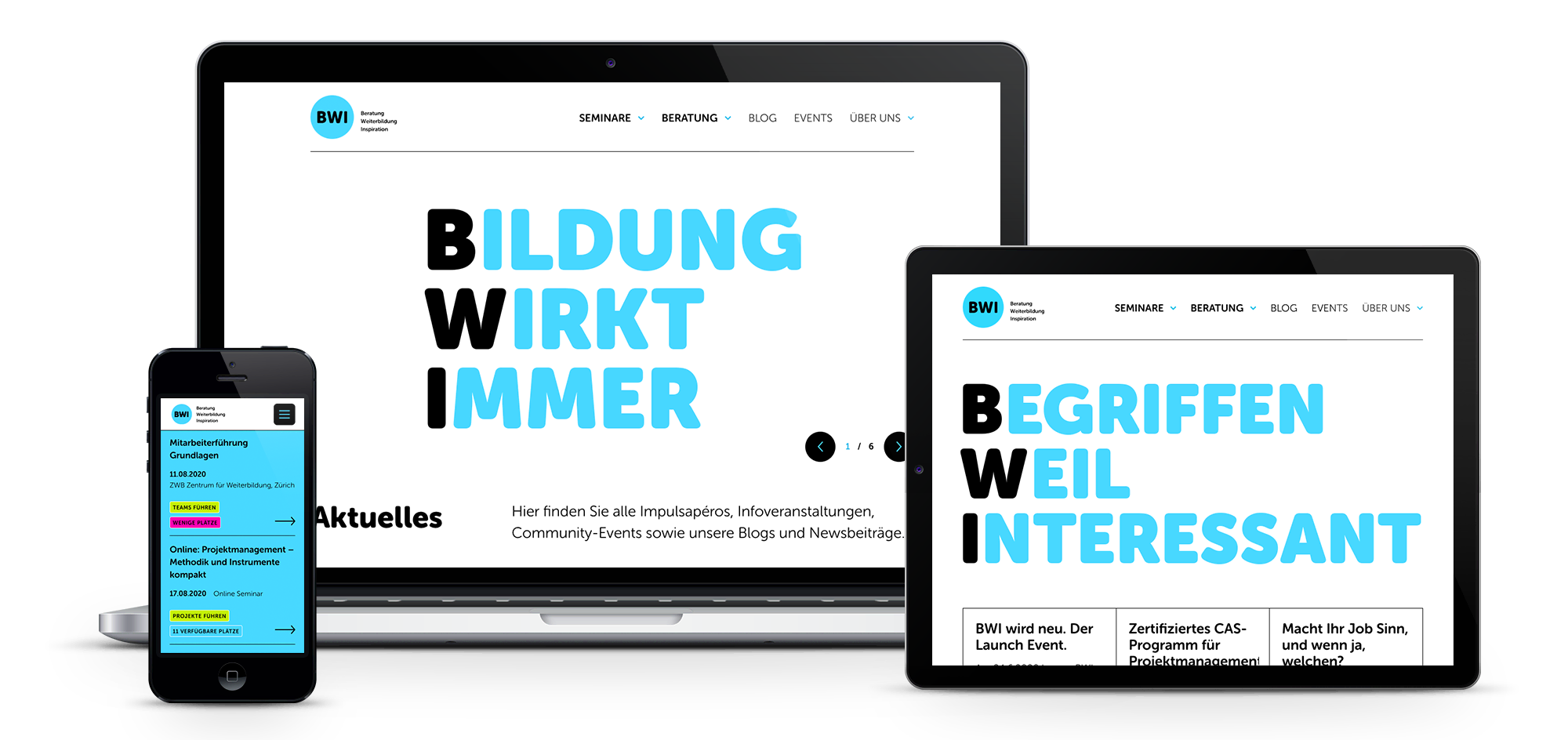 Branding und Website für BWI