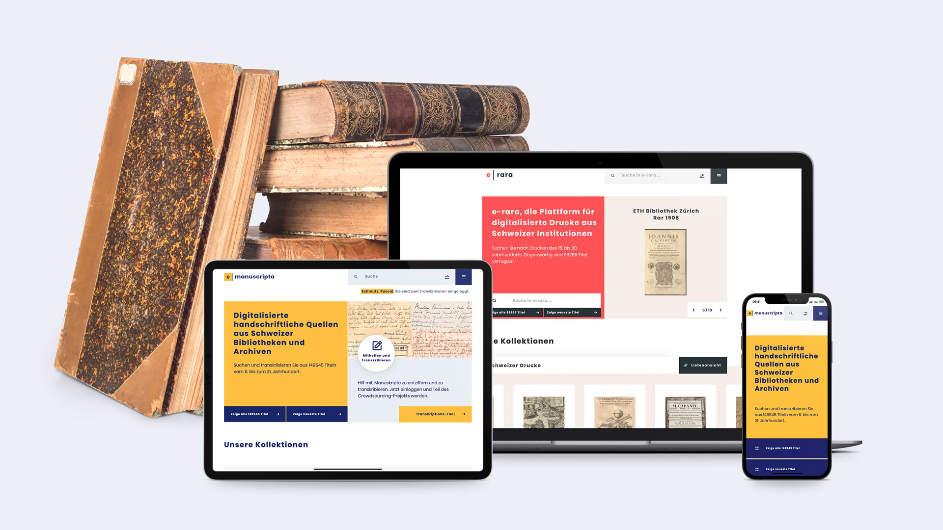 ETH-Bibliothek: Zwei Plattformen für historische Bücher und Manuskripte