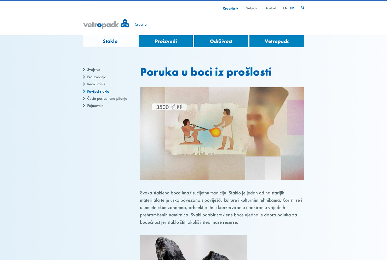 Detailseite Webseite Vetropack Unternehmen slide 4